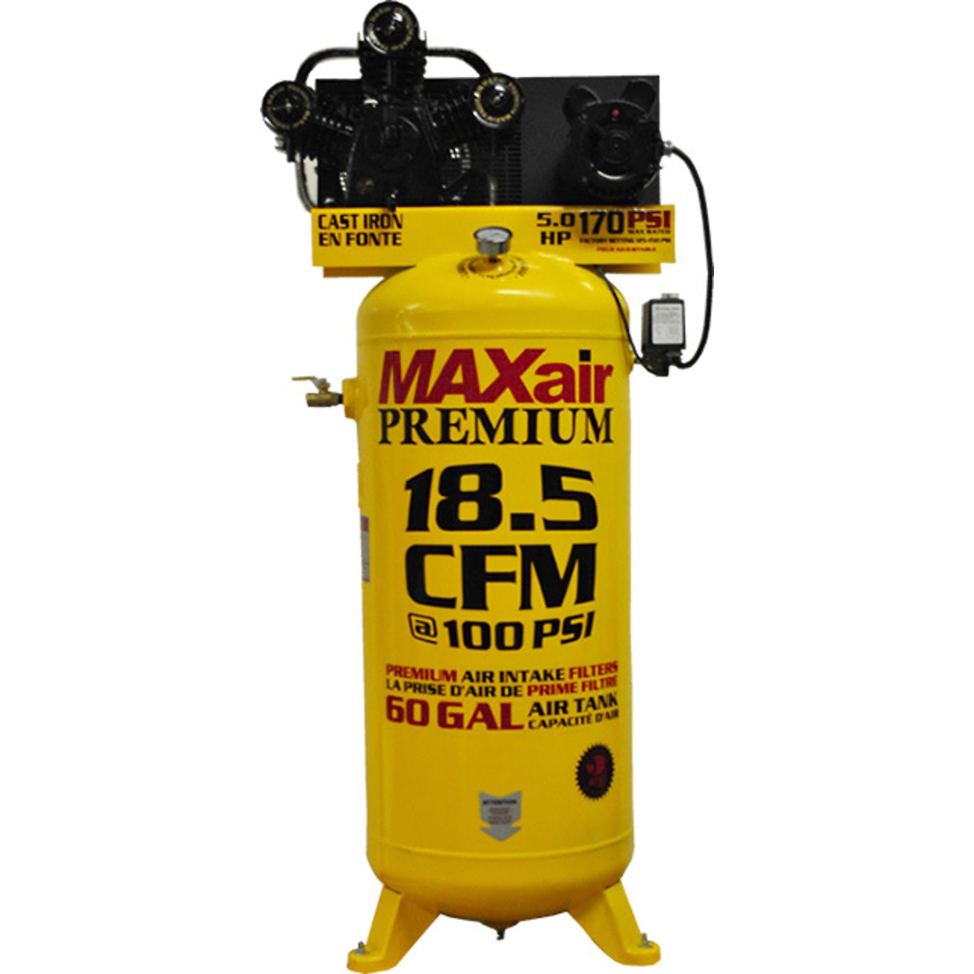 Maxair C5160V1-MAP 60-Gallon 170 PSI Max Electri...
