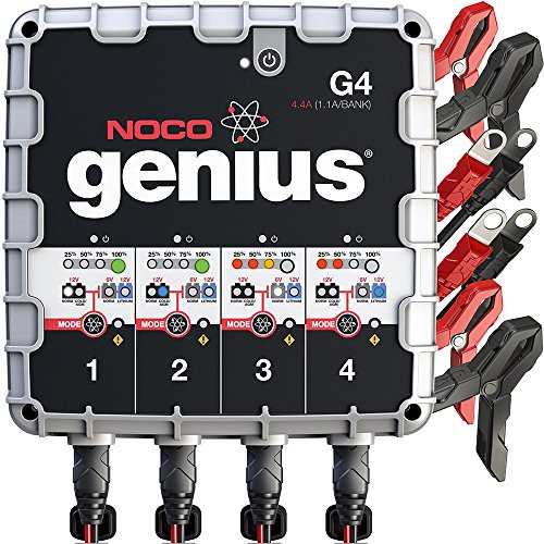 NOCO Genius G4 6V-12V 4 뱅크 12V 7AH 용 스마트 충전기 / 관리자