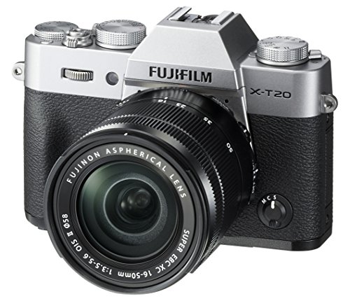 Fujifilm X-T20 미러리스 디지털 카메라 (XC16-50mmF3.5-5.6 OISII 렌즈 포함)-실버
