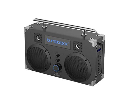 Bumpboxx Bluetooth Boombox Ultra NYC 그래피티 | 블루투스 스피커와 레트로 붐박스 | 충전식 블루투스 스피커