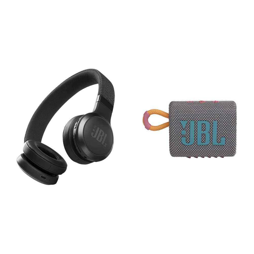 JBL Live 460NC - 긴 배터리 수명과 보이스 어시스턴트 제어 기능을 갖춘 무선 온이어 노이즈 캔슬링 헤드폰