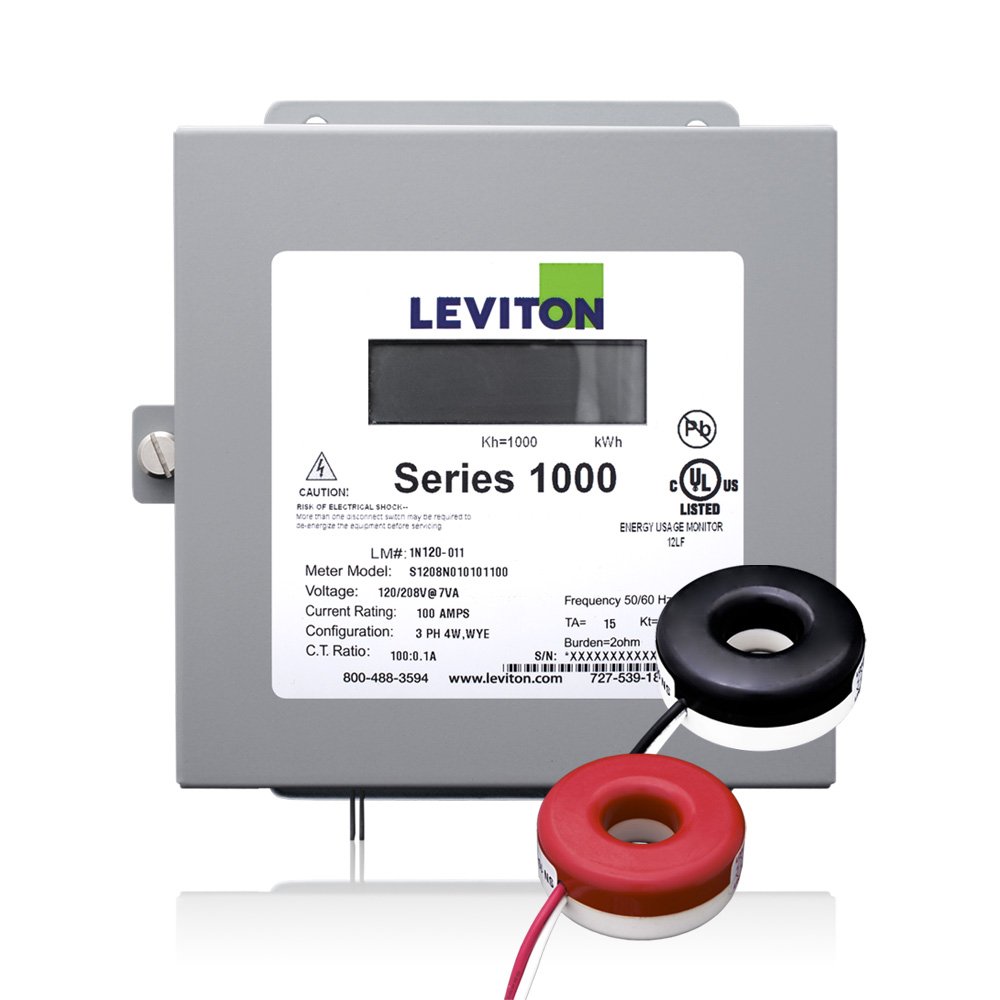 Leviton 1K240-1SW 시리즈 1000 120/240V 100A 1P3W 실내용 키트(2개...