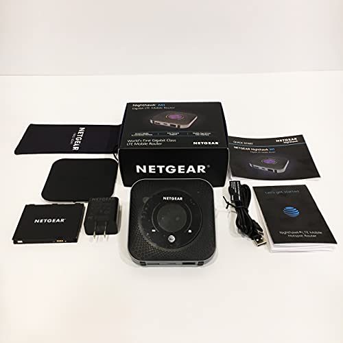 Netgear 나이트호크 MR1100 4G LTE 모바일 핫스팟 라우터(AT&T GSM 잠금 해제)(스틸 그레이)