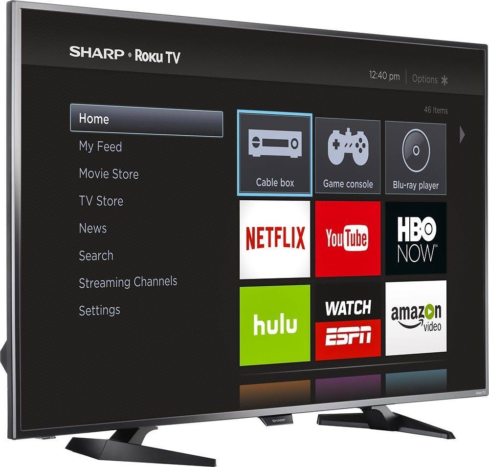 Sharp 50 인치 LED 1080p 스마트 HDTV Roku TV