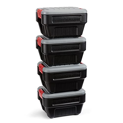 Rubbermaid ActionPacker ActionPacker 8갤런 잠금식 보관함(뚜껑 포함)