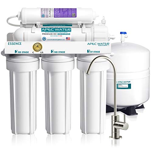 APEC WATER ROES-PH75 에센스 시리즈 최상위 알칼리성 미네랄 pH+ 75 GPD 6단계 인증 울트라 세이프 역삼투 식수 필터 시스템