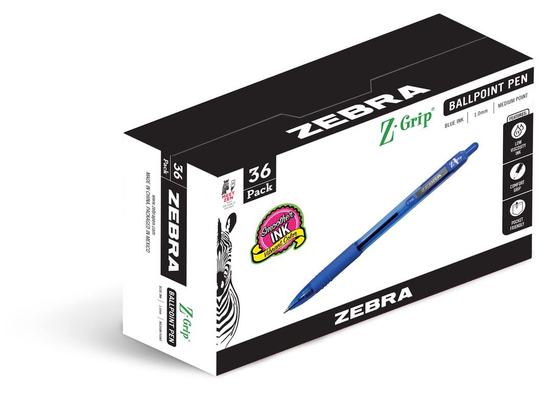 Zebra Pen Z-Grip 개폐식 볼펜