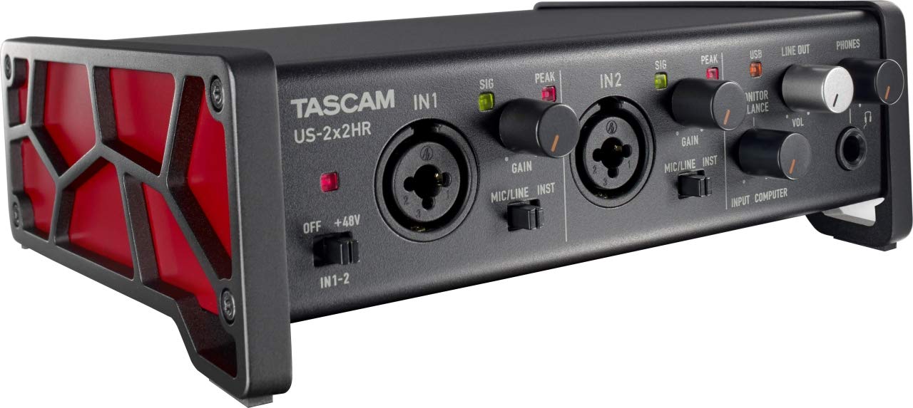 Tascam US-2x2HR 2 마이크 2IN/2OUT 고해상도 다목적 USB 오디오 인터페이스