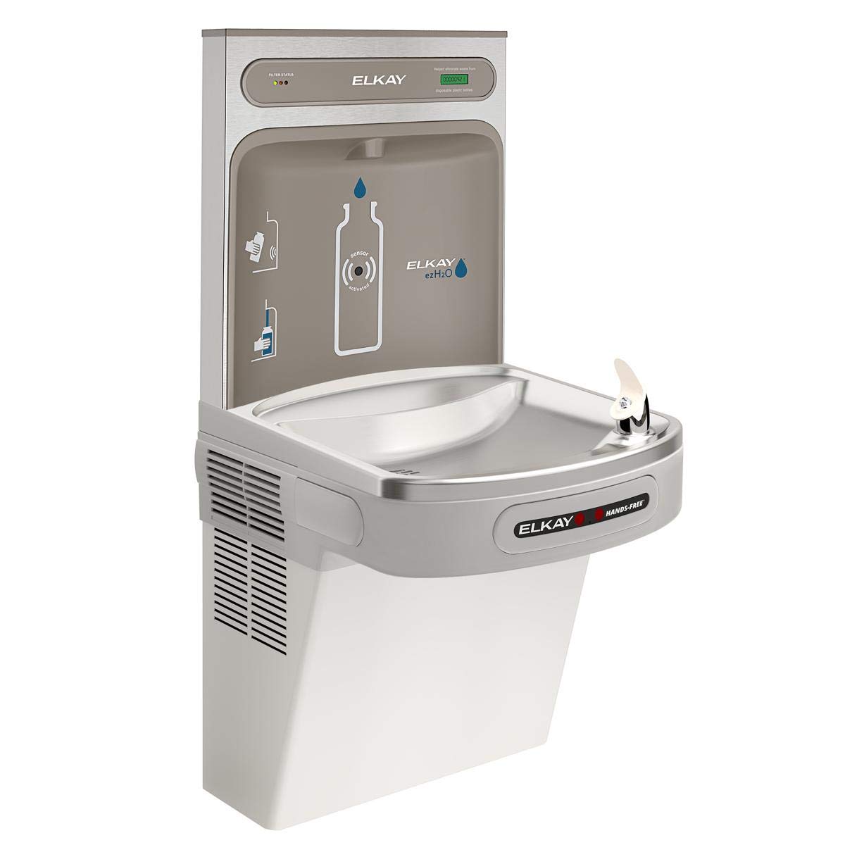 Elkay LZO8WSLK EZH2O Bottle Filling Station and Cooler,...