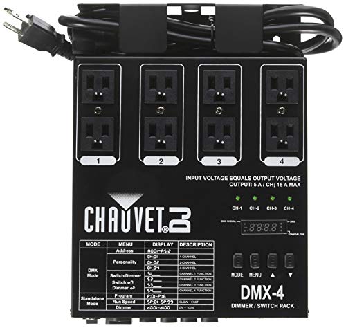 CHAUVET DJ DJ DMX-4 LED 조명 디머/릴레이 팩 | 조명 액세서리