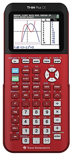 Texas Instruments TI-84 플러스 CE Radical Red 그래핑 계산기