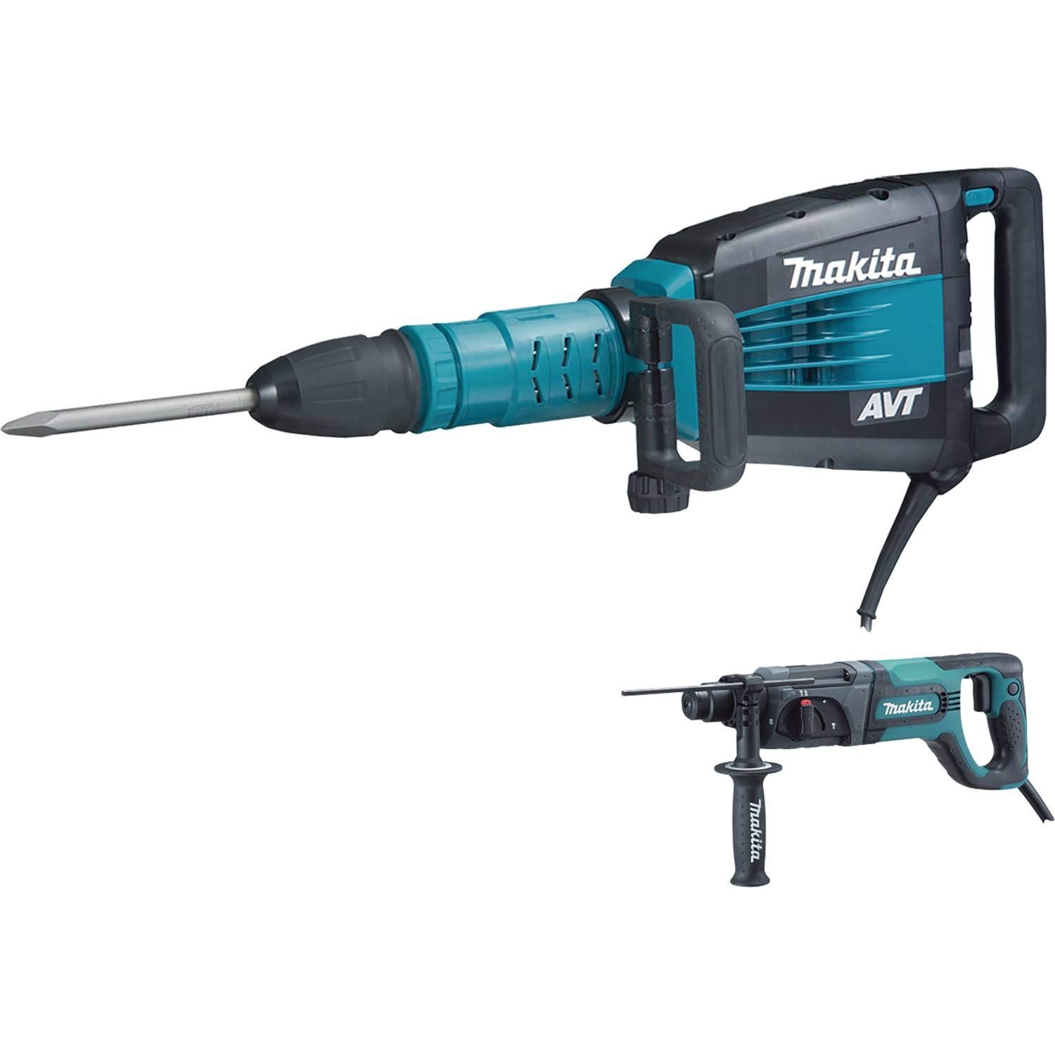 Makita HM1214CX 27 lb. AVT Demolition Hammer, accepts SDS-MAX bits and 1