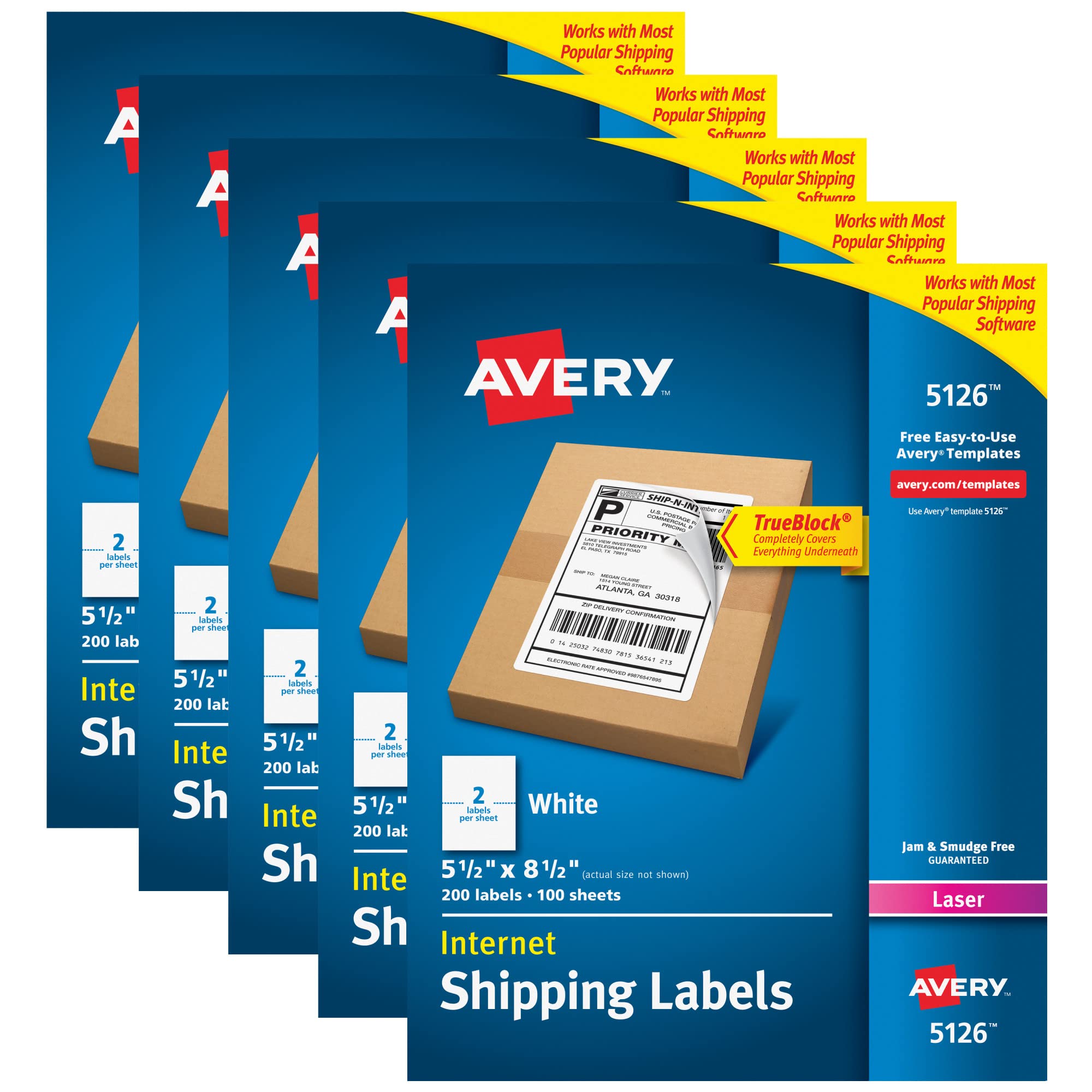 Avery 5126 배송 주소 라벨
