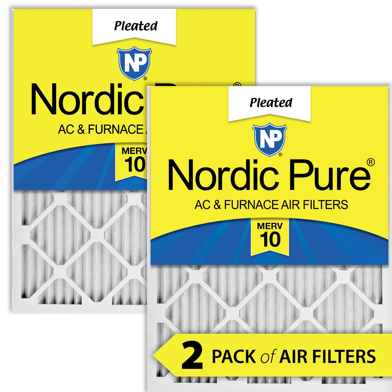 Nordic Pure 16x20x1 MERV 주름 AC 전기로 에어 필터