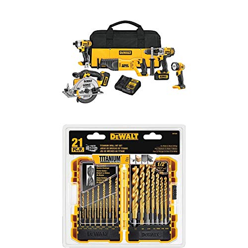 DEWALT DCK590L2 20볼트 MAX 리튬 이온 3.0 Ah 5-도구 콤보 키트