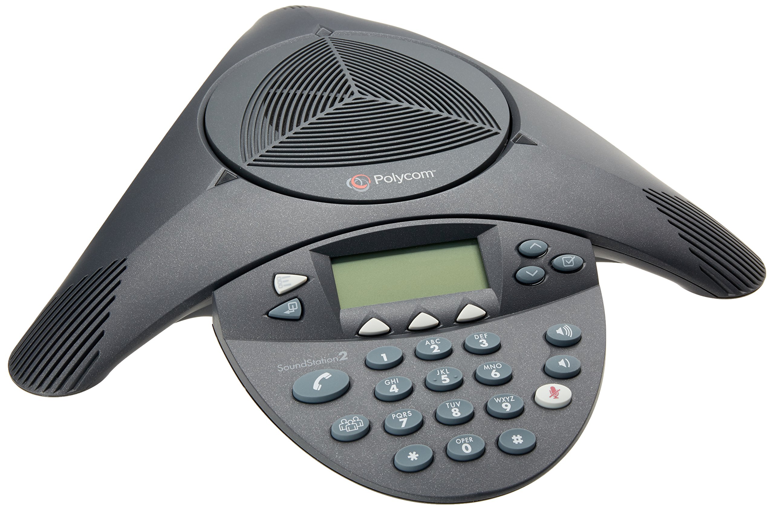Polycom SoundStation2 확장형 회의용 전화기(2200-16200-001)