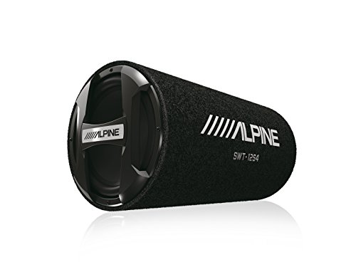 Alpine SWT-12S4 최대 1500W(300W RMS) 단일 12' 밀폐형 서브우퍼 튜브 인클로저