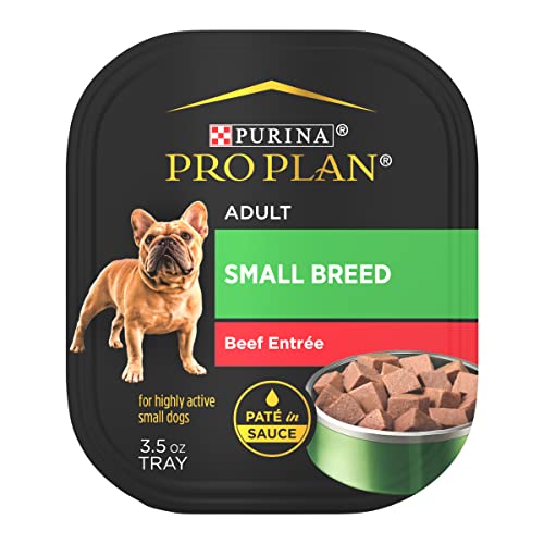 Purina 작은 개를 위한 젖은 개밥 소스에 들어있는 닭고기 또는 칠면조 페이트 고단백 개밥 버라이어티 팩 - (12) 3.5 oz. 트레이