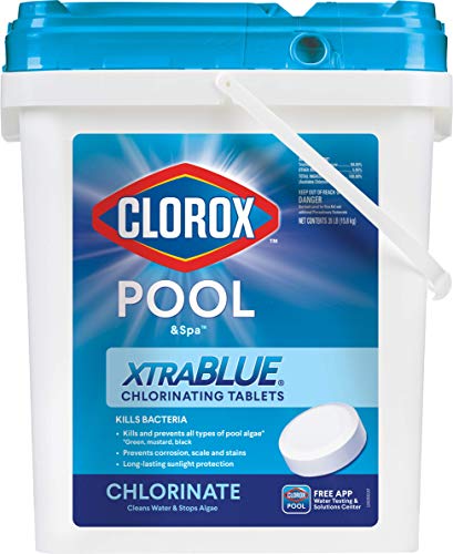 Clorox Pool&Spa XtraBlue 3' 오래 지속되는 염화 정제 35파운드