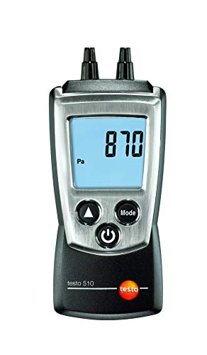 Testo 510 디지털 압력계 I 공조 시스템 및 환기 덕트용 듀얼 포트 차압 측정기
