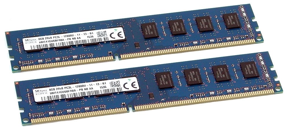 SK Hynix HMT41GU6BFR8A-PB 2x8GB(총 16GB) 2Rx8 PC3L-12800U 데스크탑 메모리