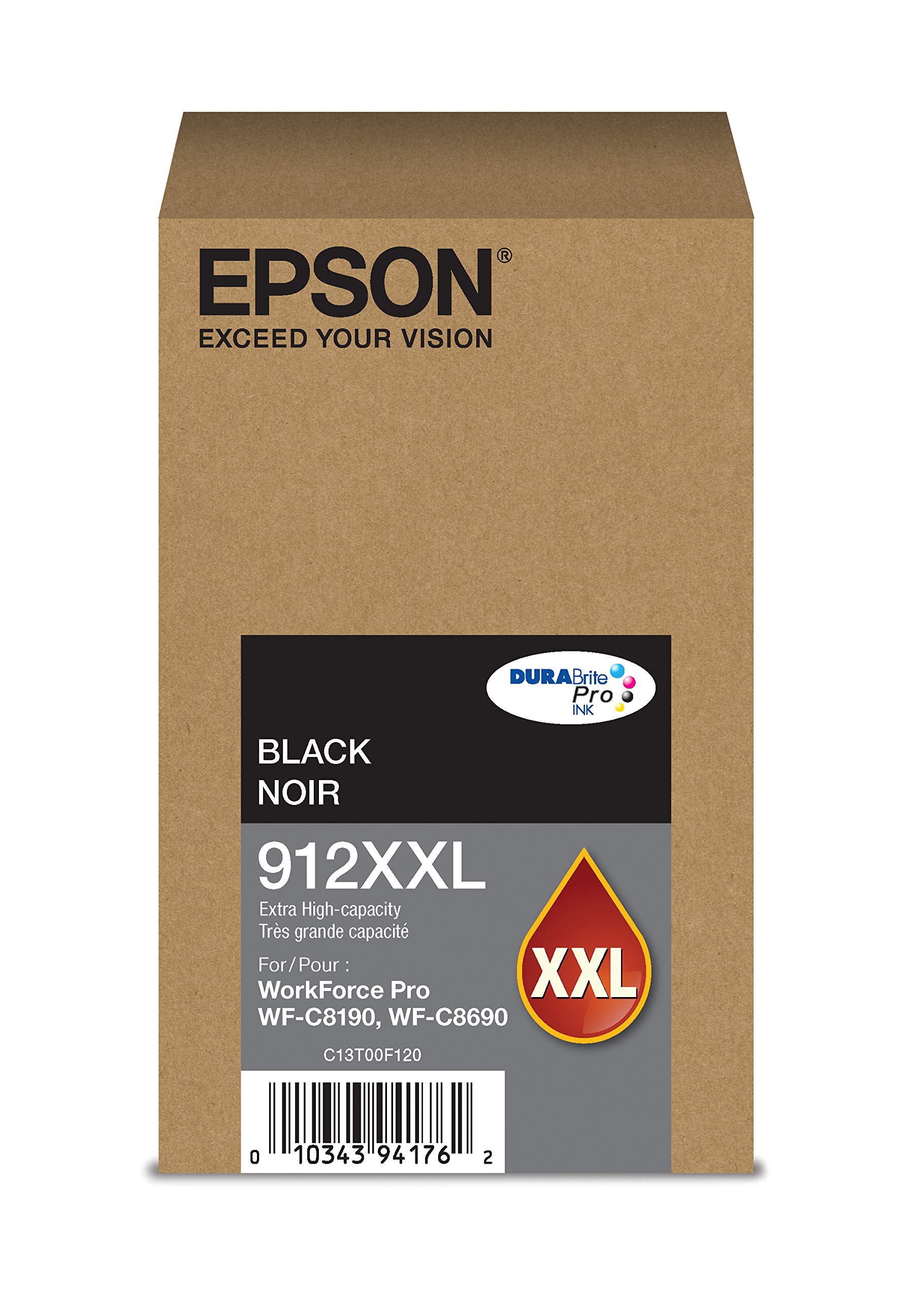Epson DURABrite Pro T912XXL120 -잉크 -카트리지 - 초대용량 블랙...