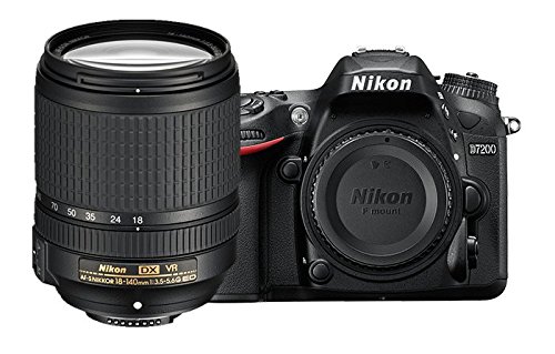 Nikon D7200 DX 포맷 DSLR (18-140mm VR 렌즈 포함) (블랙)