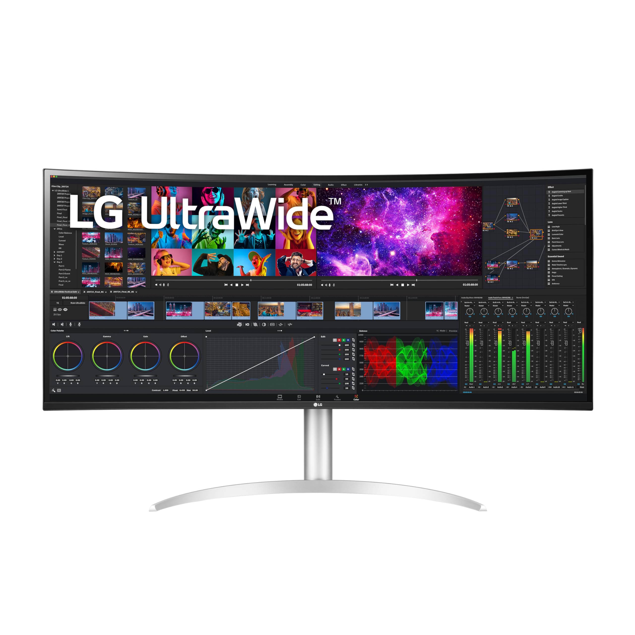 LG Electronics LG 40WP95C-W 40” UltraWide Curved WUHD (...