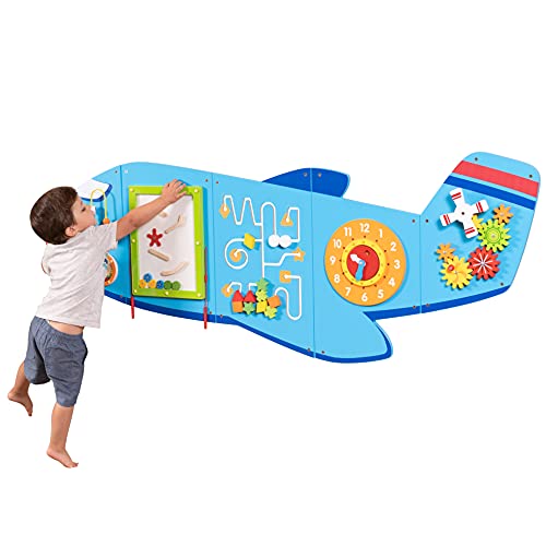 Learning Advantage 비행기 활동 벽 패널 - 유아 활동 센터 - 18M 이상 어린이를...