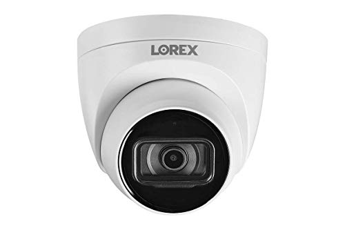 Lorex 4K 울트라 HD IP 애드온 PoE 실내/실외 돔 시큐리티 카메라(오디오 듣기 포함)...