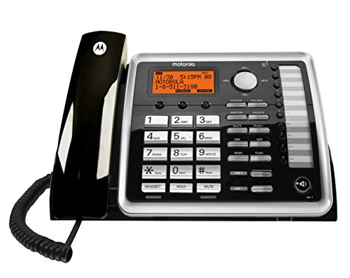 Motorola ML1200 DECT 6.0 확장형 4회선 비즈니스 전화 시스템(음성 메일 포함)