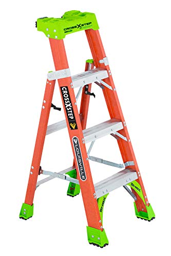 Louisville Ladder 교차 단계 유리 섬유 300lb 듀티 등급 유형 IA 단계/선반 사다리