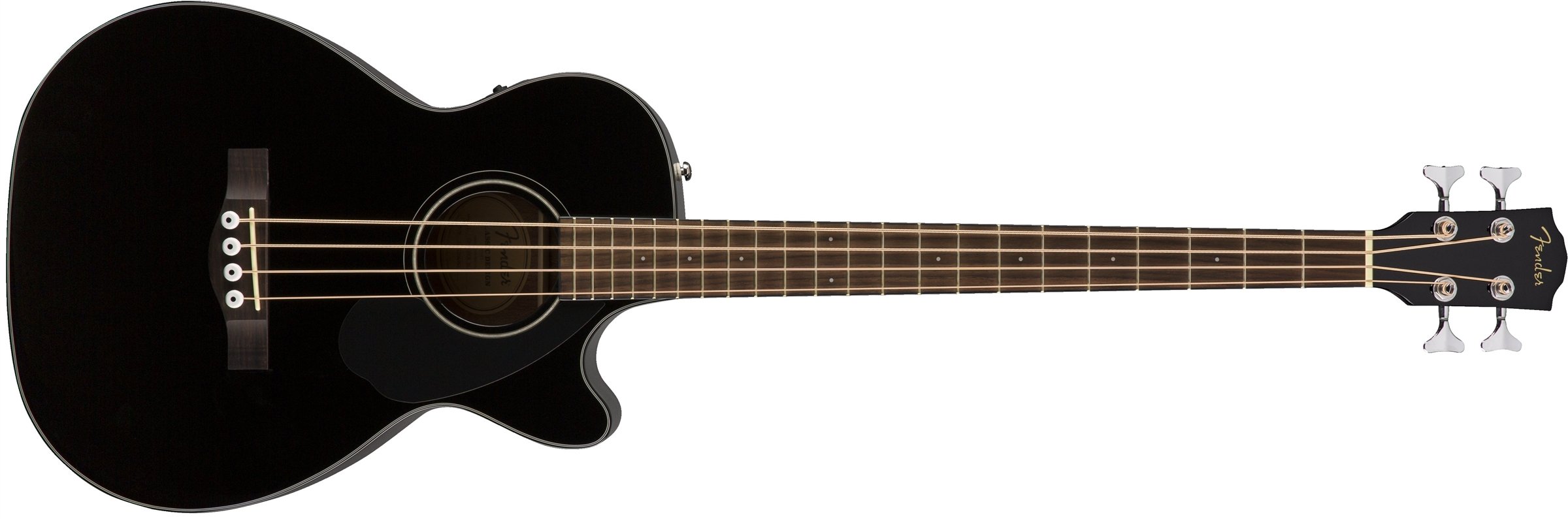Fender CB-60SCE 어쿠스틱 베이스 기타 - 블랙