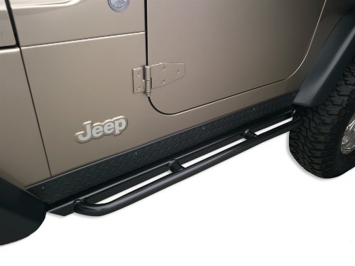 Body Armor TJ-4121 블랙 - Jeep TJ용 스틸 RockCrawler 사이드 가드(쌍)