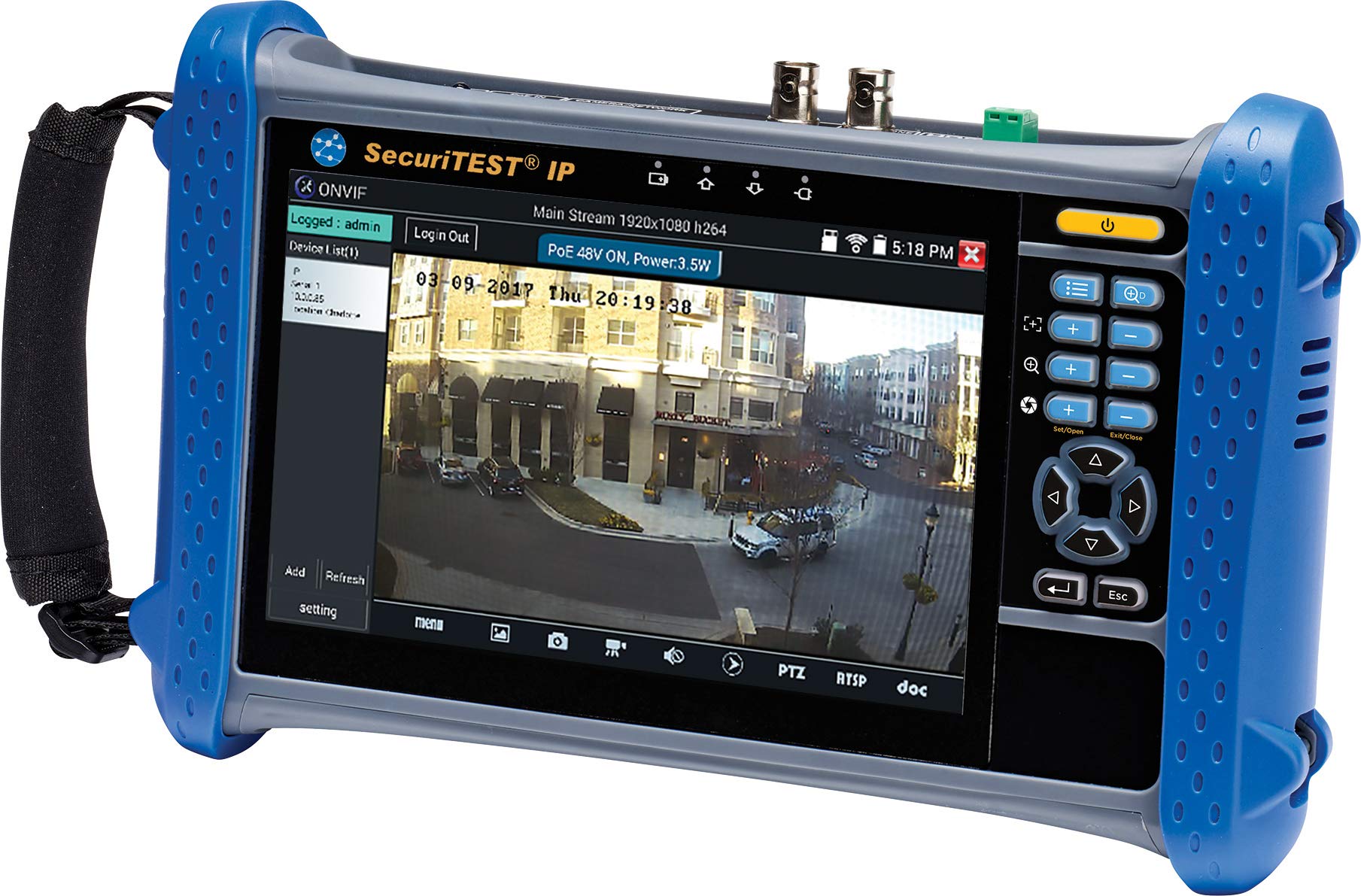 Ideal Industries R171000 SecuriTEST IP Digital/Analog/HD Coax CCTV Tester