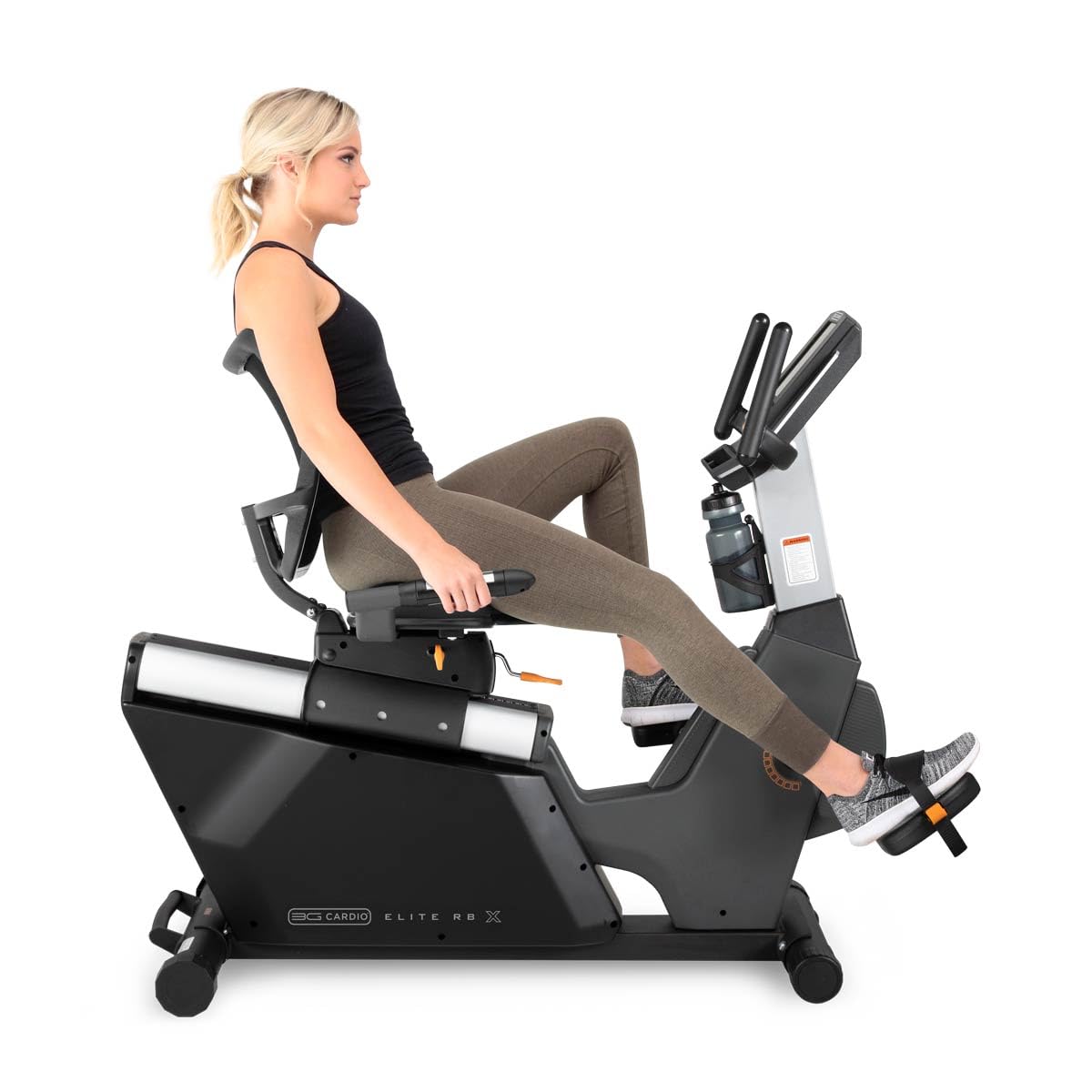 3G Cardio Elite RB Recumbent Exercise Bike - FreeSync FTMS Bluetooth Smart App Connectivity - Compact 49