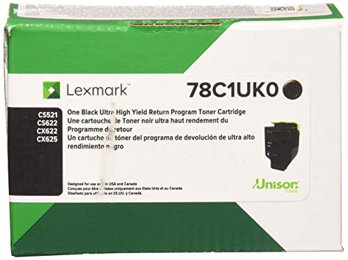Lexmark 78C1UK0 초고수익 반환 프로그램 토너 카트리지...