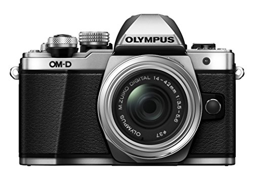 Olympus OM-D E-M10 Mark II 미러리스 디지털 카메라 (14-42mm II R 렌즈 포함) (실버)