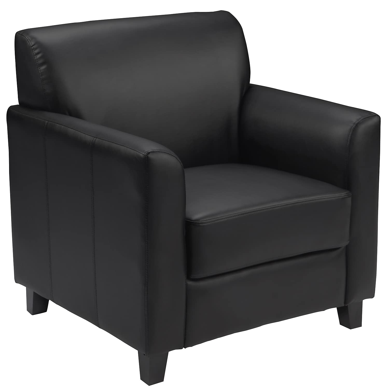 Flash Furniture HERCULES 외교관 시리즈 블랙 가죽부드러운 의자