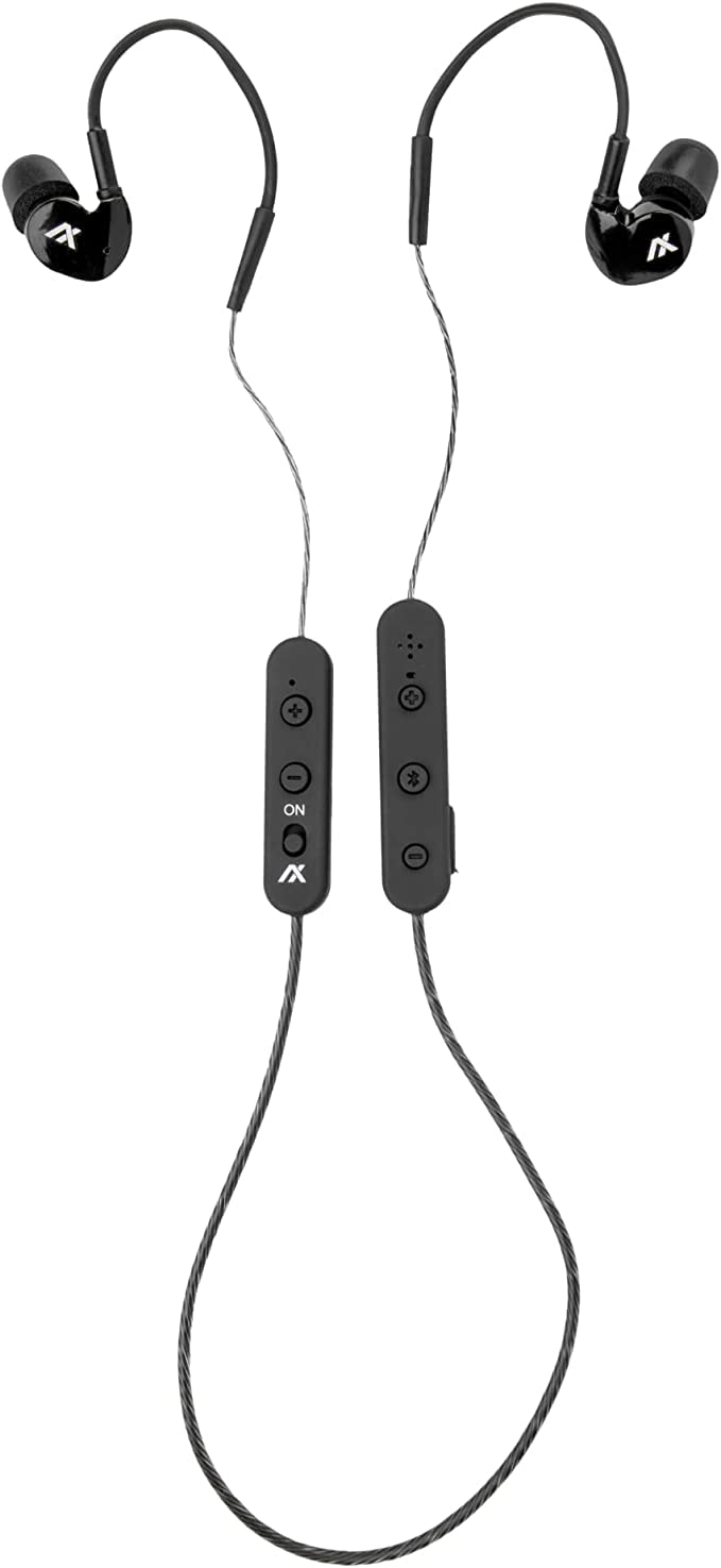 AXIL GS Extreme 2.0 슈팅 귀 보호 이어버드 청력 향상 및 소음 차단 블루투스 이어버드 블루투스 청력 보호 및 다이내믹 스피커 촬영 시 25시간 귀 보호