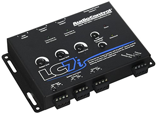 AudioControl 베이스 복원 기능이 있는 LC7i 블랙 6채널 라인 출력 컨버터