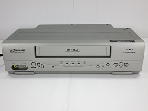 Emerson 화면 프로그래밍 디스플레이가있는 EWV404 4- 헤드 비디오 카세트 레코더