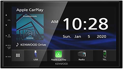 KENWOOD DMX47S 6.8' Apple CarPlay 및 Android Auto가 탑재된 정전식 터치 스크린 디지털 멀티미디어 수신기(CD 재생 안 함)