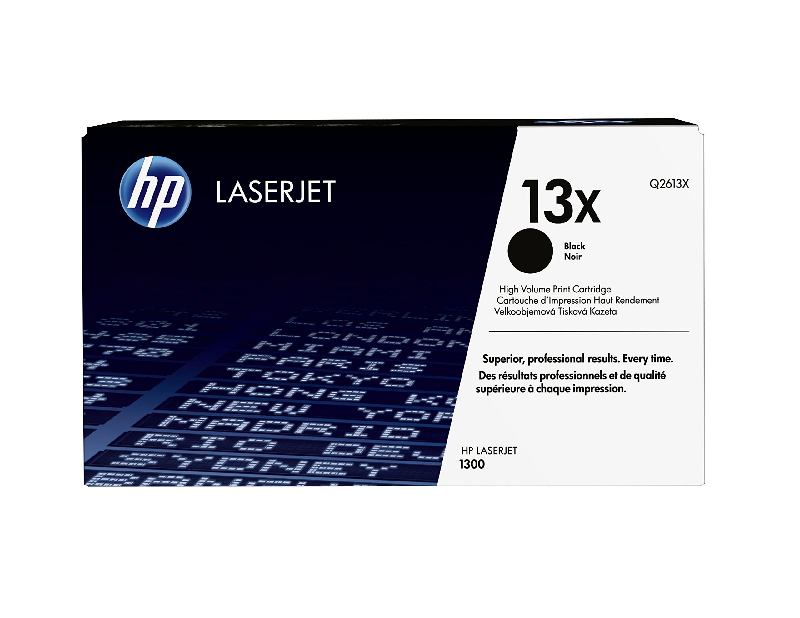 HP 정품 13X 검정 대용량 토너 카트리지 | LaserJet 1300 시리즈와 함께 작동 | Q...