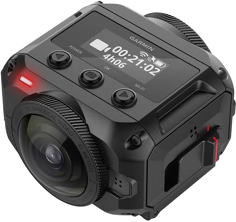 Garmin Virb 360-5.7K / 30fps 해상도 및 4K 구형 안정화 기능을 갖춘 견고한 방수 360도 카메라
