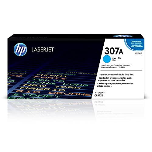 HP 정품 307A 시안 토너 카트리지 | Color LaserJet Professional CP5...