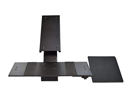 Uncaged Ergonomics KT2 조정 가능한 Underdesk 스탠드 업 데스크 키보드 서랍/트레이 | 서 있을 수 있도록 책상 위로 키보드를 높이세요!
