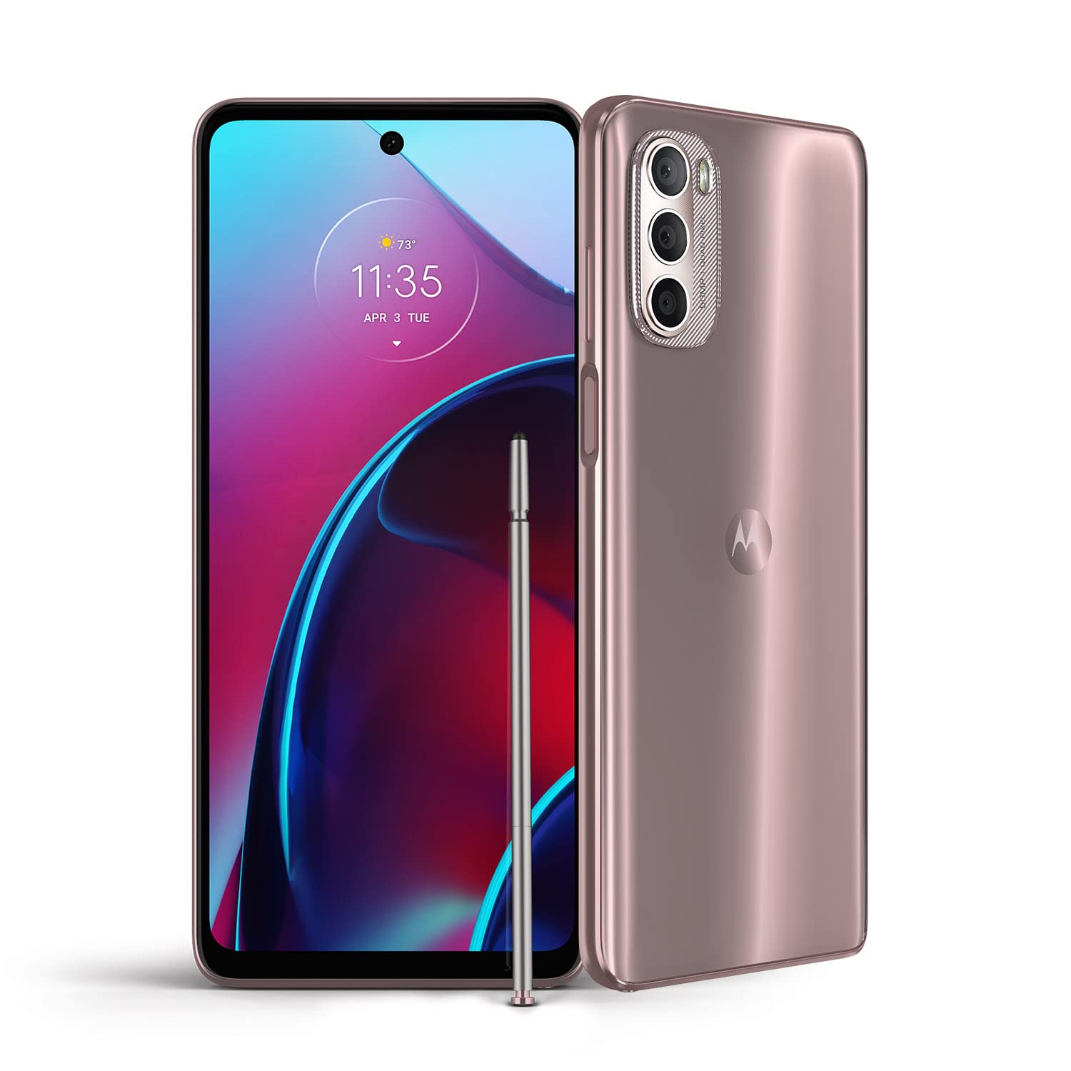 Motorola 모토 G 스타일러스 | 2022년 | 2일 배터리 | 잠금해제| 미국용 | 6/128GB | 50MP 카메라 | 메탈릭 로즈