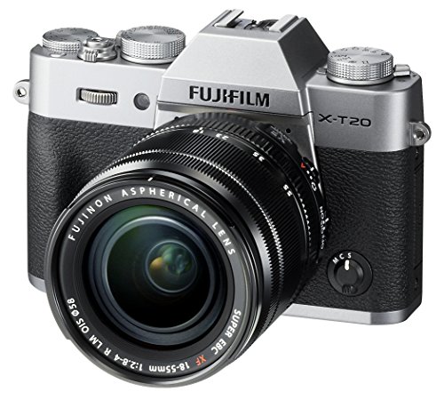 Fujifilm X-T20 미러리스 디지털 카메라 (XF18-55mmF2.8-4.0 R LM OIS 렌즈 포함)-실버