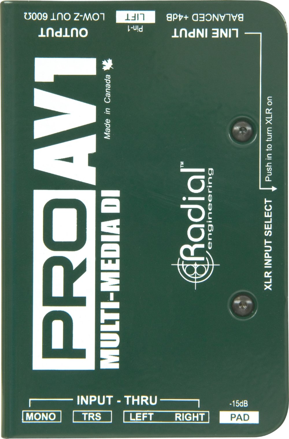 Radial Engineering R8001112 Pro AV1 다이렉트 박스